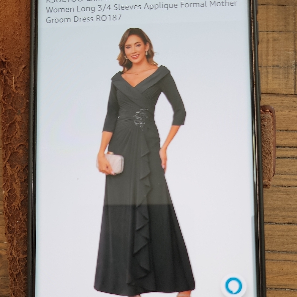 Elegant Gray Formal Dress